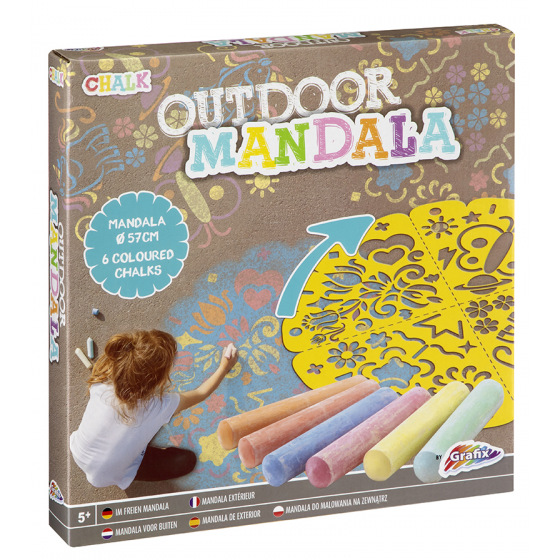 Mac Toys Mandala šablona + 6 kříd