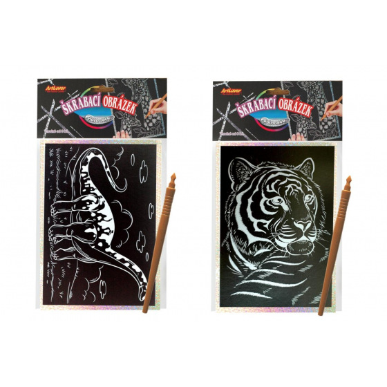 SMT Creatoys Kratzbild Hologram 14x25cm sortiert 8 Arten