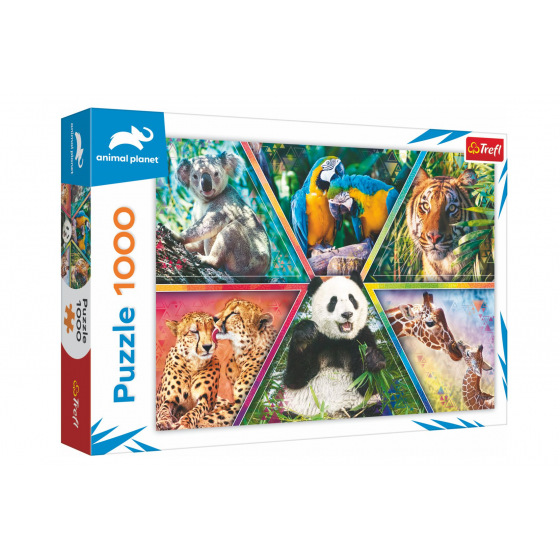 Trefl Puzzle Tierreich 1000 Teile 68,3x48cm in Schachtel 40x27x6cm