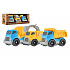 Teddies Bauauto 3er-Set mit Freilauf 7x10cm in Schachtel