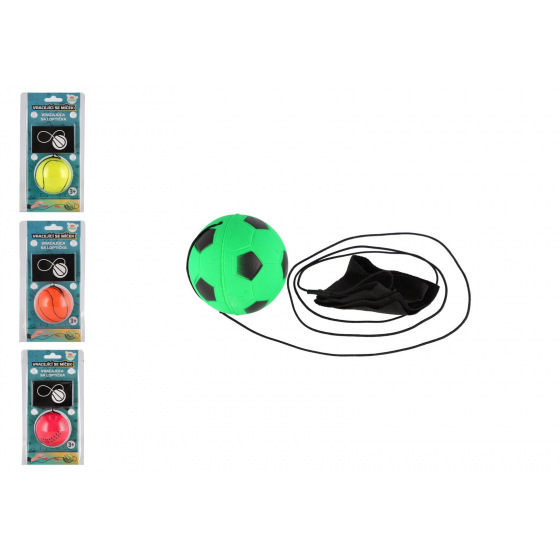 Teddies Míček vracející se gumový 6cm 4 druhy v blistru