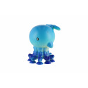 Teddies Meerestier Oktopus Antistress Quetschspielzeug mit Saugnäpfen Silikon 9x6cm 4 Arten