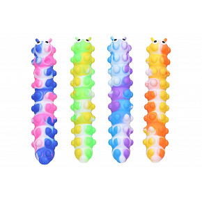 Wiky Housenka antistresová mačkací s přísavkami 5x26cm 4 barvy v sáčku Wiky Housenka antistresová mačkací s přísavkami 5x26cm 4 barvy v sáčku