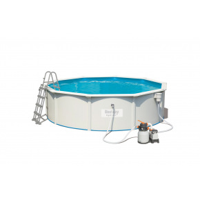 Bestway Nadzemní bazén kruhový Hydrium, písková filtrace, žebřík, průměr 4,60m, výška 1,2m