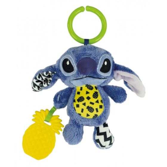 Clementoni Disney baby - Plyšová hrkálka, hryzátko STITCH