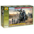 Zvezda Model Kit military 3632 - German R-12 Heavy Motorcycle with Rider (1:35)