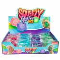 Teddies Anti-Stress-Würfel Quetschschleim 6x6cm 4 Farben