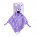 Zajíček usínáček babyted, kousátko, chrastítko plyš 25x25cm na kartě v sáčku 0m+