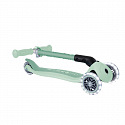 GLOBBER Kolobežka JUNIOR FOLDABLE LIGHTS ECOLOGIC, pistáciová