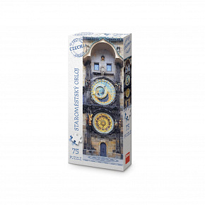 Dino STAROMĚSTSKÝ ORLOJ 75 panoramic Puzzle TRAVEL Dino STAROMĚSTSKÝ ORLOJ 75 panoramic Puzzle TRAVEL