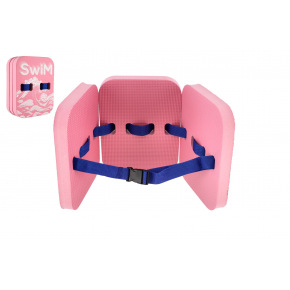 Teddies Deska/pasek do pływania piankowy 18,5x24cm różowy w folii