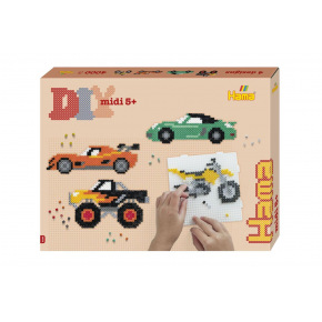 Lowlands Zažehlovací korálky Hama MIDI Vozidla 4000 ks v krabici 32x25x4cm