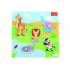 Trefl Vkladačka/Puzzle dosková drevené zvieratká safari 22x22cm vo fólii 18m+