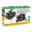 Zvezda Model Kit military 3717 - Zuendapp K800 Motorcycle w/sidecar (1:35)