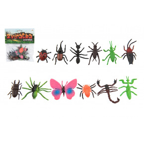 Teddies Hmyz / zvieratko mini plast 4-8cm 12 ks v sáčku