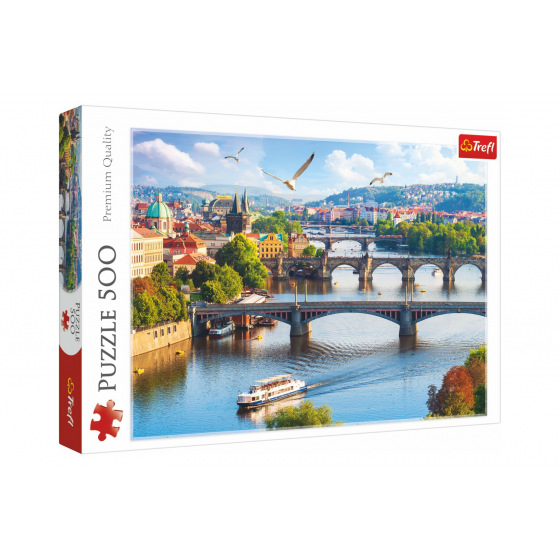 Trefl Puzzle Prag, Tschechische Republik 500 Teile 48x34cm in Schachtel 40x27x4,5cm