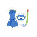 Bestway Šnorchlovací set LIL FLAPPER- ploutve, brýle, šnorchl - mix 2 barvy (růžová/modrá)