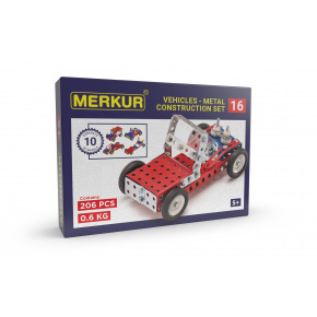 MERKUR - Stavebnice MERKUR - Zestaw konstrukcyjny Merkur 016 Buggy, 205 elementów, 10 modeli