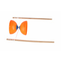 Teddies Diabolo groß Set Kunststoff/Holz 35x12cm 2 Farben auf Karte