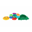 Teddies Kelímky do vody pyramida květina plast 16x16cm na kartě 6m+