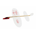Igralet Letadlo Vážka házecí model polystyren/dřevo 39x31cm v sáčku