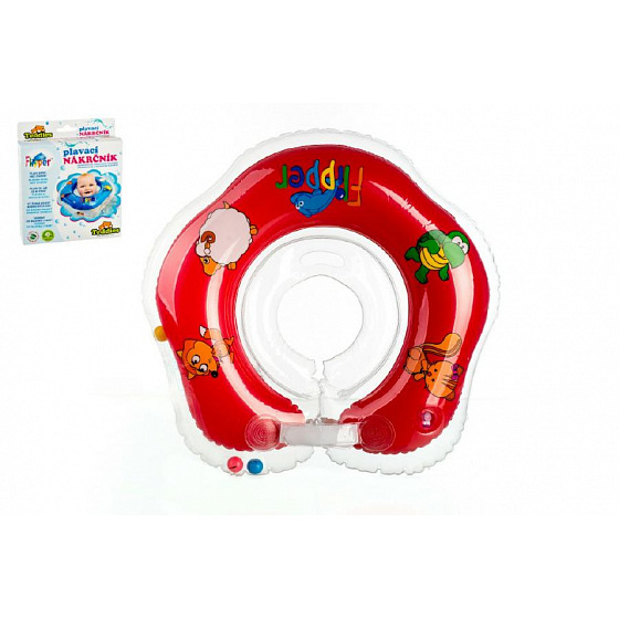 Teddies Plavací nákrčník Flipper červený