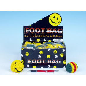 Wiky Hakysák loptička footbag 6cm háčkovaný textilné v sáčku 24ks v boxe