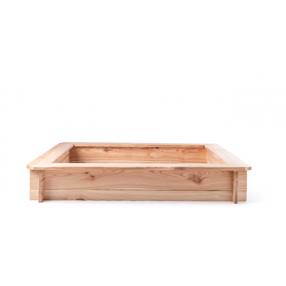 Woody 10313 Pískoviště dřevěné - čtvercové, natur, se sítí, 120x120cm