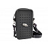 MFP Gifty - Silikónová crossbody taštička čierna a ozdobný pin