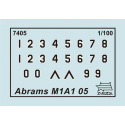 Zvezda Wargames (HW) tank 7405 - Abrams M1 A1 (1:100)