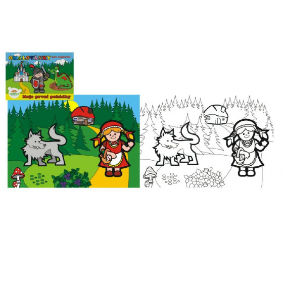 Teddies Omalovánky Moje první pohádky 21x14,5cm