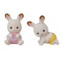 Sylvanian Families 5432 Dvojčata Chocolate králíků s kočárkem
