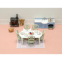 Sylvanian Families 5867 Meble - elegancka jadalnia z kominkiem