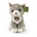 Rappa Plyšová kočka šedá sedící 23 cm SOFT COLLECTION