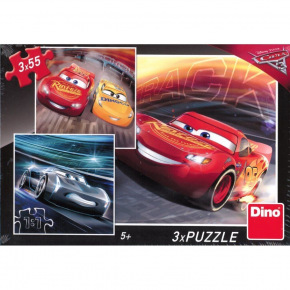 Dino Cars 3 DINO puzzle WD Cars3: Trénink 3x55D