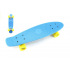 Teddies Skateboard - pennyboard 60cm nosnost 90kg, kovové osy, modrá barva, žlutá kola