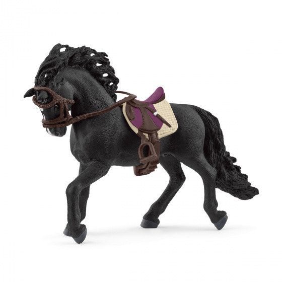 Schleich 42707 Hřebec Pura Raza Espanola Stallion se sedlem a uzdou