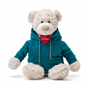 Lumpin Medveď Spencer v modrej mikine, 36cm