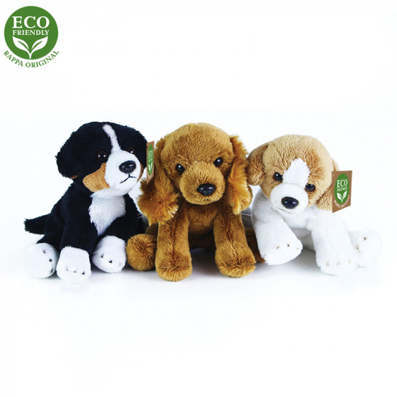 Rappa Plüschhunde sitzend 14 cm ECO-FRIENDLY