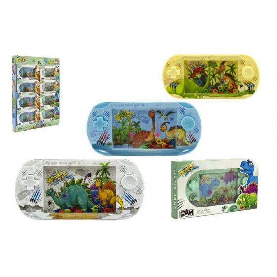 Teddies Wasserpuzzle Dinosaurier Kunststoff 18cm sortiert 4 Farben