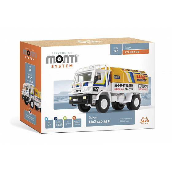 SEVA Stavebnice Monti System MS 07 Dakar Liaz 1:48 v krabici 22x15x6cm