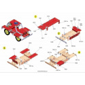 MERKUR - Stavebnice Merkur Fire Set, 708 dílů, 20 modelů