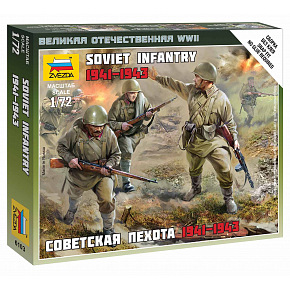 Zvezda Figurki Zvezda Wargames (II wojna światowa) 6103 - Radziecka piechota 1941 (1:72)