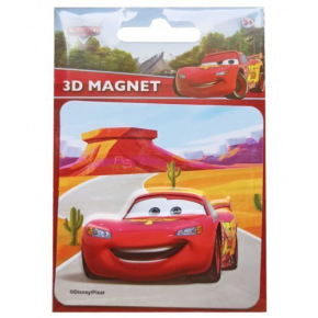 Rappa Magnesy 3D Disney Auta/Samochody 9x13 cm