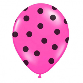 Rappa Nadmuchiwany balon z nadrukiem różowy 30 cm