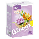 Stavebnice mini KOCO Květinové aranžmá sukulentů plast 295 dílků v krabičce 11x15x6cm