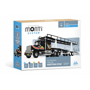 SEVA Stavebnice Monti System MS 39 Autorodeo Trailer Western star 1:48 v krabici 32x20x7,5cm