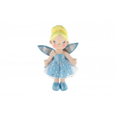 Panenka hadrová víla Pomněnka 40 cm na kartě v sáčku