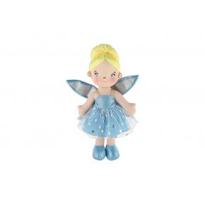 Panenka hadrová víla Pomněnka 40 cm na kartě v sáčku