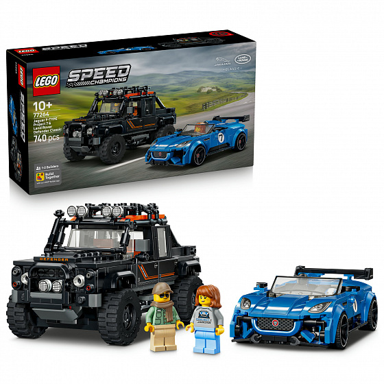 LEGO Speed Champions 77264 Jaguar Project 7 a Land Rover Defender